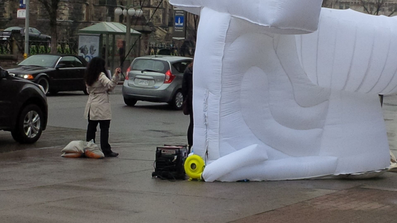 Illustration for article titled 15 Foot Inflatable Toilet; The Oppositelock Review